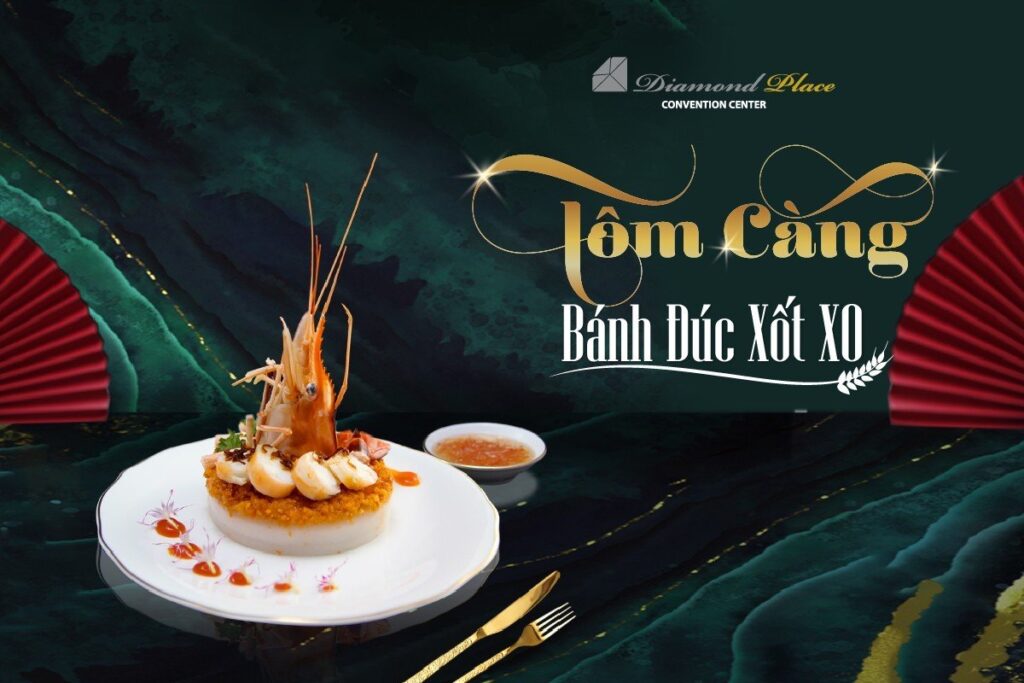 Thực đơn tiệc cưới ấn tượng với bánh đúc