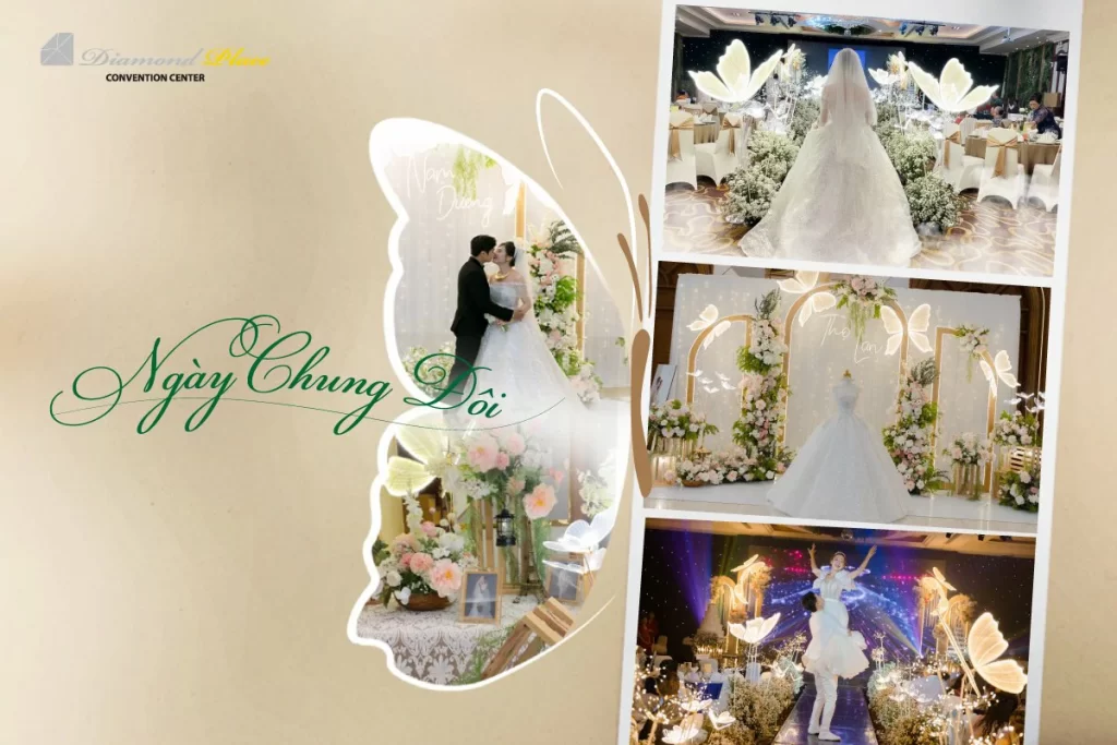 Mẫu trang trí ngày chung đôi được thiết kế bởi Diamond Place