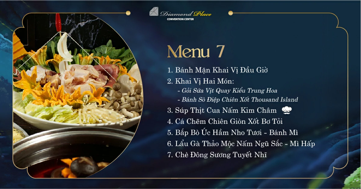 menu tiệc cưới