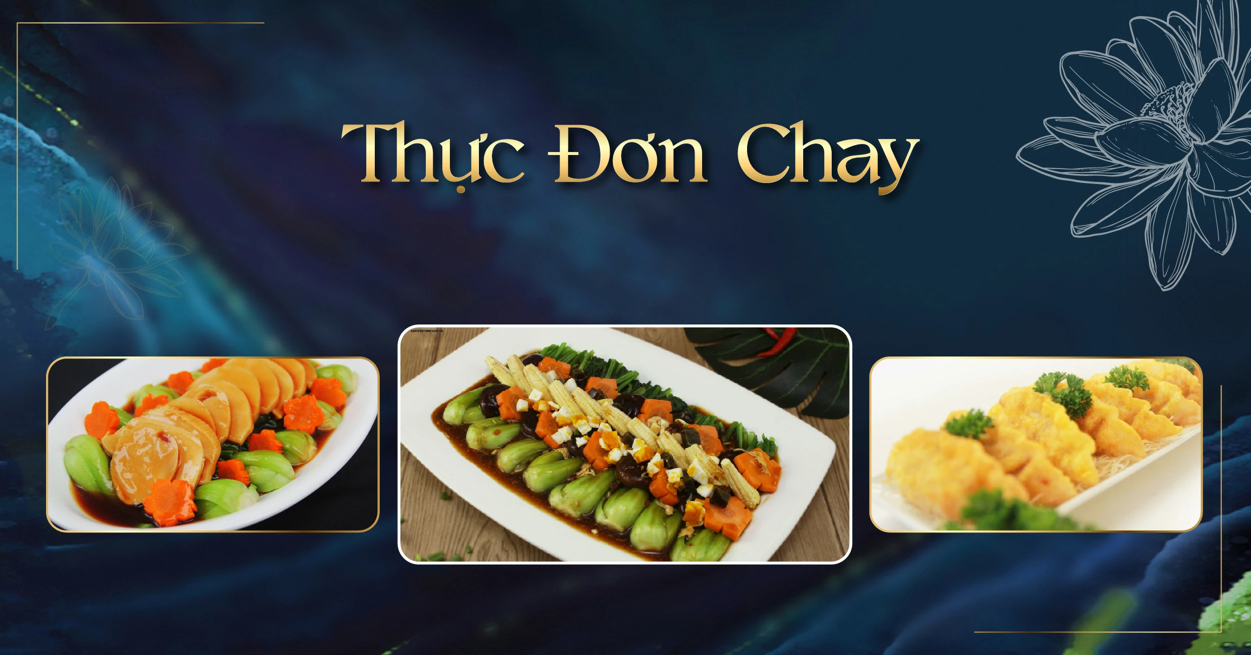 Menu tiệc cưới tại trung tâm hội nghị tiệc cưới Diamond Place