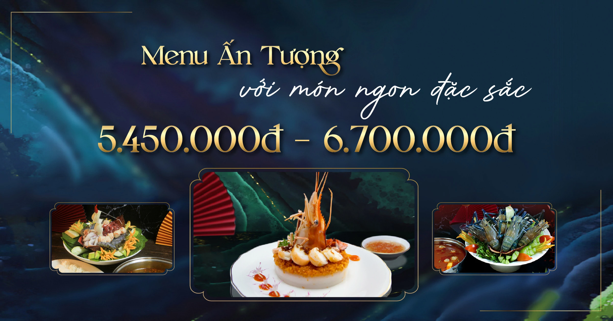 Menu tiệc cưới tại trung tâm hội nghị tiệc cưới Diamond Place