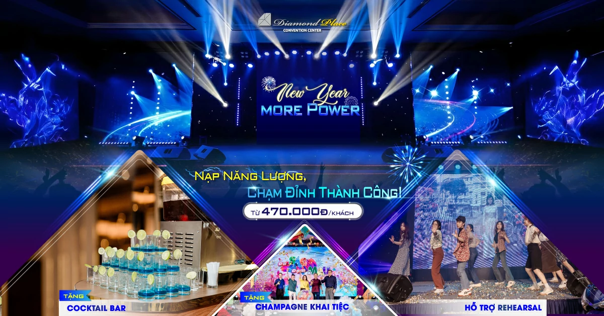 Tổ chức tiệc tất niên, tân niên ở Diamond Place Phú Nhuận