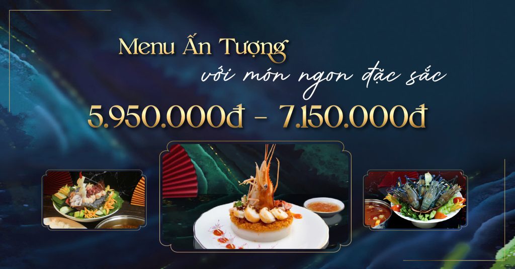 Thực đơn tiệc cưới tại nhà hàng Diamond Place Hồ Văn Huê
