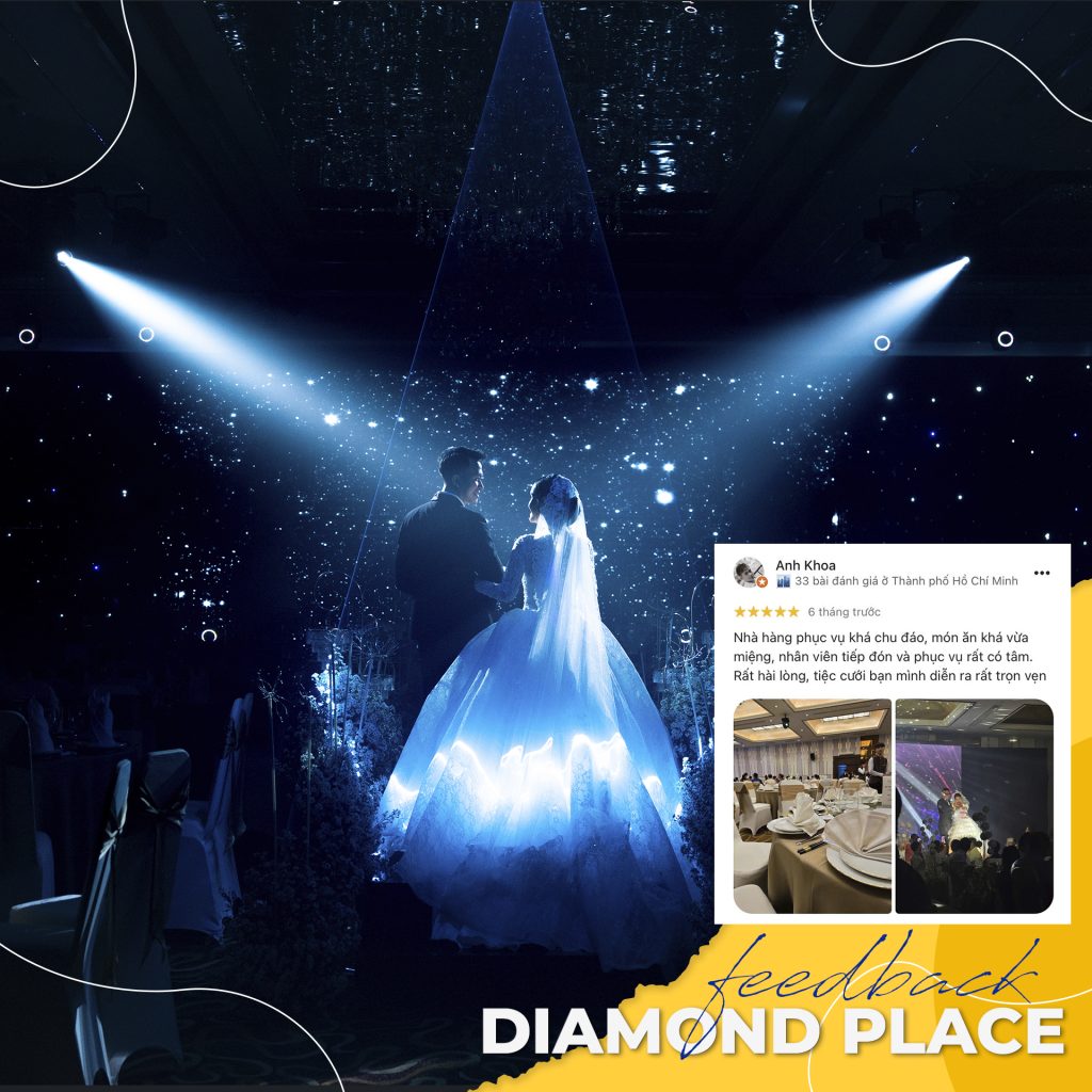 Review Diamond Place - Trung tâm Tiệc cưới uy tín & lâu đời tại TP.HCM Review Diamond Place