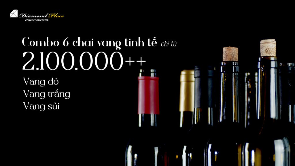 Combo 6 chai rượu vang từ 2.100.000++